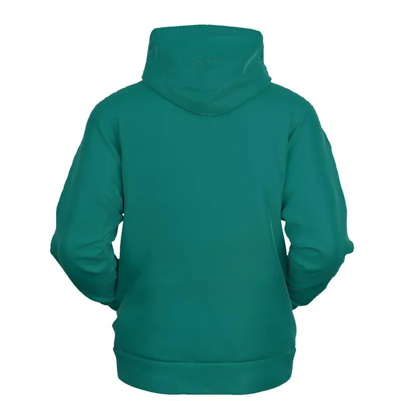 Medium Blue-Green Hoodie | Unisex | with PLUS sizes | C100M0Y50K45